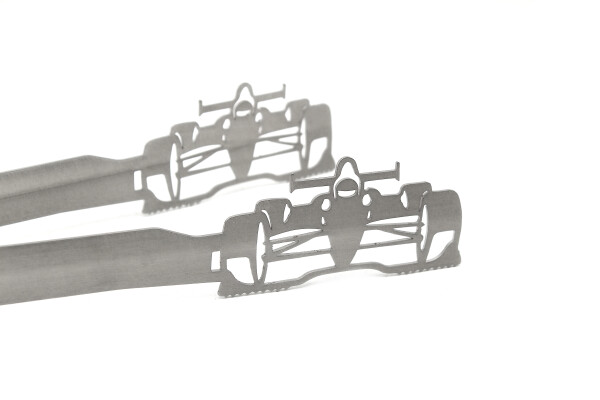 Grillzange Motiv Formel Rennwagen