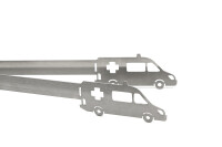 Grillzange Motiv Rettungswagen / Krankenwagen