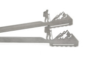 Grillzange Motiv Wandern / Berge
