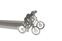 Grillzange Motiv Fahrrad Mountainbike