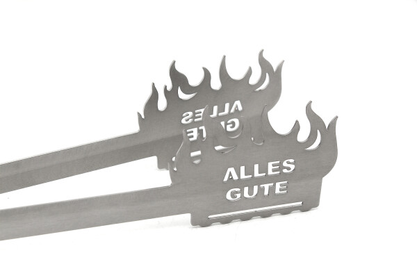 Grillzange Flamme Alles Gute