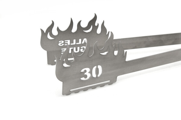 Grillzange Flamme Alles Gute 30