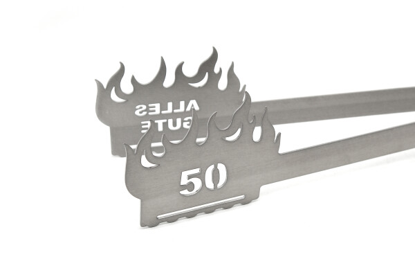 Grillzange Flamme Alles Gute 50