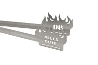 Grillzange Flamme Alles Gute 80