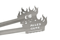 Grillzange Flamme Alles Gute 80
