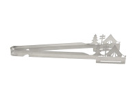 Grillzange Motiv Camping / Zelt