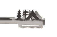 Grillzange Motiv Camping / Zelt
