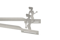 Grillzange Motiv Fitness / Bodybuilderin