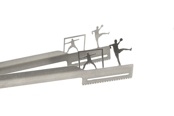 Grillzange Motiv Handball