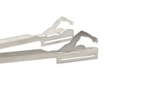 Grillzange Motiv Schwimmen