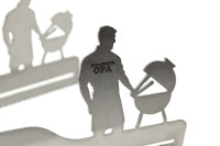 Grillzange Grillmeister OPA, lasergraviert