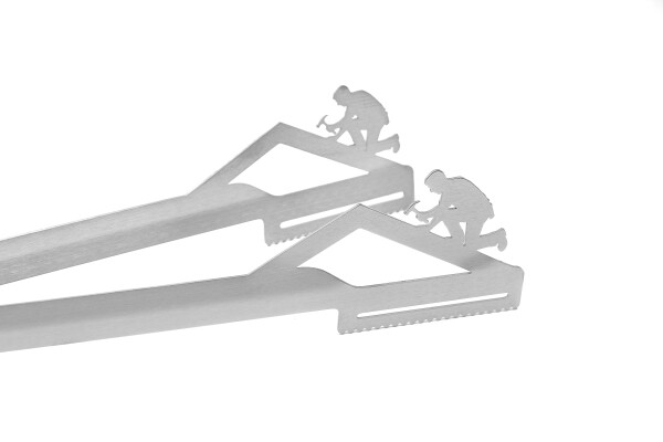 Grillzange Motiv  Dachdecker